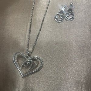 Brighton silver jewelry set!